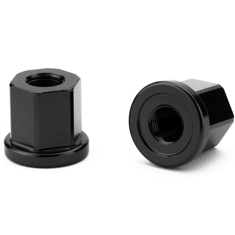 PAIRE D'ECROUS ALU CINEMA 10 MM NOIR